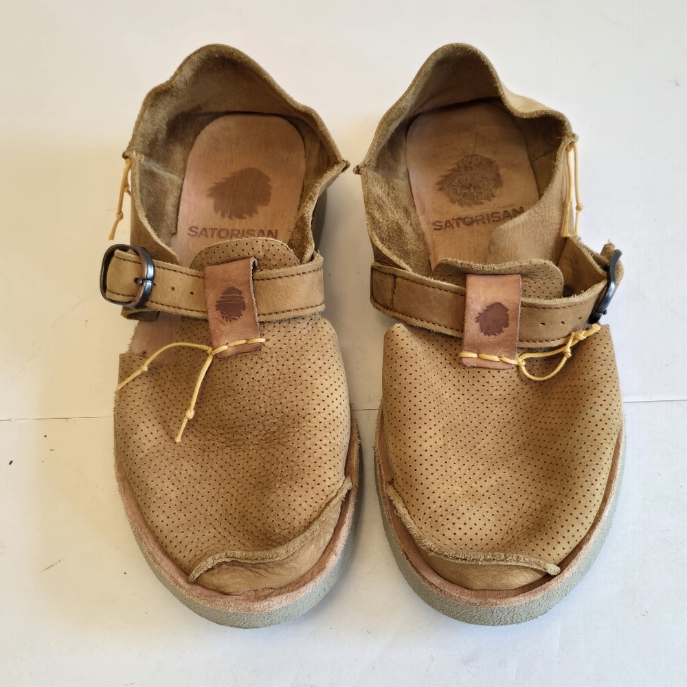 Satorisan Unisex Microperforated Benirras Loden Tan Sandals Size 8.5 - Picture 3 of 14
